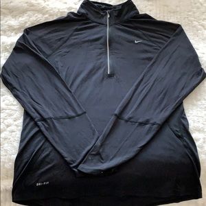Black nike half zip